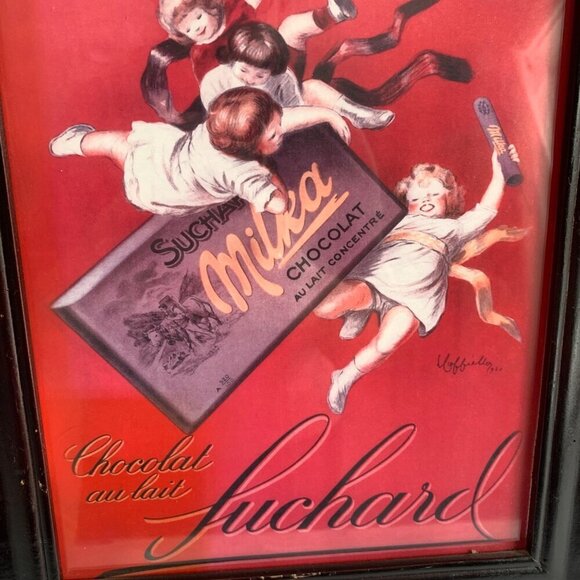 Chocolat Suchard Framed Image Print Advertising French - Picture 3 of 4